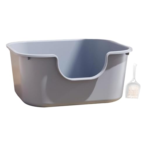 Folpus Katzentoilette, Katzentoilette, spritzwassergeschützte Haustier-Bettpfanne, langlebige Haustiertoilette, Katzentoilette für Hauskatzen, Blau Folpus Katzentoilette, Katzentoilette, spritzwassergeschützte Haustier-Bettpfanne, langlebige Haustiertoilette, Katzentoilette für Hauskatzen, Blau von Folpus