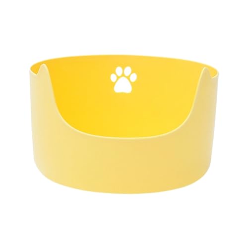 Folpus Katzentoilette, vorne abgesenkt, leicht zu reinigen, Katzentoilette, Sandkasten, Sieben von Katzentoiletten, GELB Folpus Katzentoilette, vorne abgesenkt, leicht zu reinigen, Katzentoilette, Sandkasten, Sieben von Katzentoiletten, GELB von Folpus