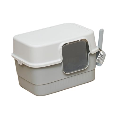 Folpus Katzentoilette mit Haube und Deckel, geschlossene Katzentoilette, Haustierzubehör, Spritzschutz, großes Katzentöpfchen, Katzentoilette mit Haube Folpus Katzentoilette mit Haube und Deckel, geschlossene Katzentoilette, Haustierzubehör, Spritzschutz, großes Katzentöpfchen, Katzentoilette mit Haube von Folpus