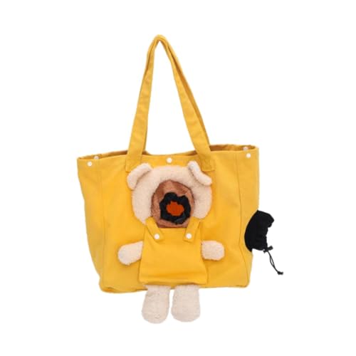 Folpus Katzentragetasche, Katzentragetasche, tragbare, weiche Seiten, Auto-Reisetasche, Katzen-Canvas-Handtasche, Haustier-Tragetasche für Spaziergänge auf, Gelb Folpus Katzentragetasche, Katzentragetasche, tragbare, weiche Seiten, Auto-Reisetasche, Katzen-Canvas-Handtasche, Haustier-Tragetasche für Spaziergänge auf, Gelb von Folpus