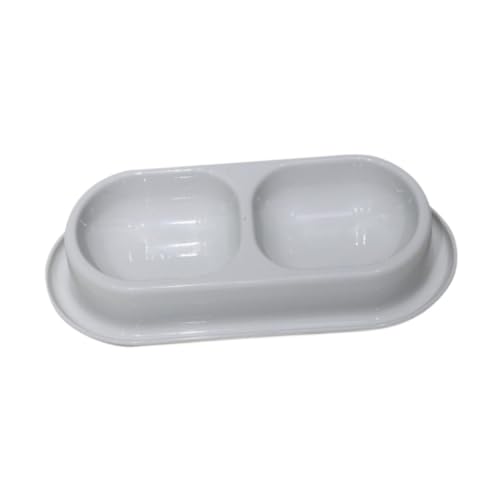 Folpus Katzenwasser- und Lebensmittelschüssel -Feeder Nonslip Outdoor Fütterungsschale für Welpen kleine mittelgroße Katzen Hunde Reisen Bewässerung, Hellgrau von Folpus