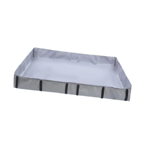 Folpus Kleiner Haustierkäfig -Liner Hase Cage Bottom Tarp Tuch ohne Undicht für Hedgehog Welpe Rennmäuse 24.02inchx47.64inch, Grau von Folpus