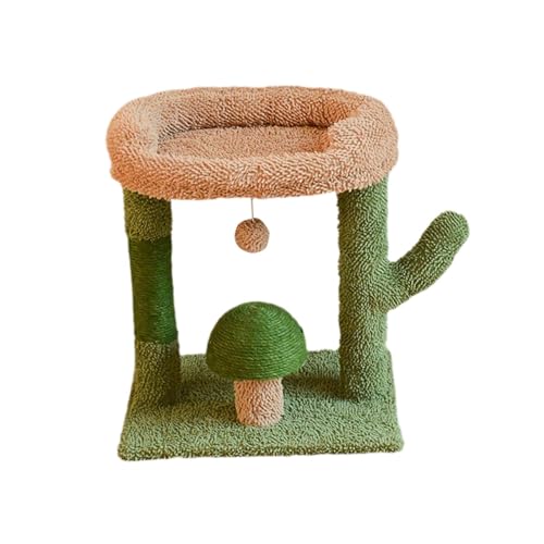 Folpus Kletterbäume für Katzen, Katzenhaus mit Ball, Möbelschutz, Kletterbett für Katzen mit Haustieraktivität für interaktive Folpus Kletterbäume für Katzen, Katzenhaus mit Ball, Möbelschutz, Kletterbett für Katzen mit Haustieraktivität für interaktive von Folpus