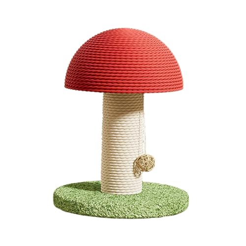 Folpus Kratzbäume für Katzen, Sisal-Hanf-Kratzbaum für Katzen, Pilzförmiges Katzenspielzeug zum Krallenschleifen, Höhe 28cm Folpus Kratzbäume für Katzen, Sisal-Hanf-Kratzbaum für Katzen, Pilzförmiges Katzenspielzeug zum Krallenschleifen, Höhe 28cm von Folpus