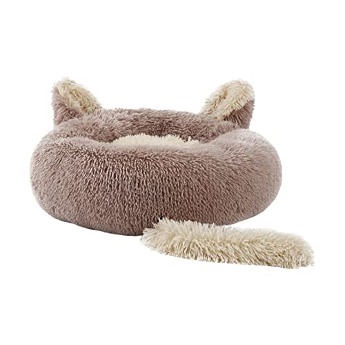 Folpus Luxuriöses Tierbett für Haustiere, gemütliche Schlafgelegenheit, rutschfeste Unterseite, 80cm von Folpus