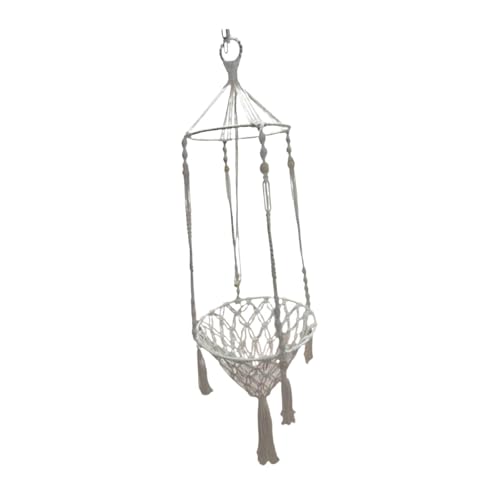 Folpus Makramee-Hängematte für Katzen, Heimdekoration, Boho-Hängematte für Katzenbett, Käfig-Hängematte für Haustiere, zum Spielen, Faulenzen, Sonnen, Durchmesser 50cm Folpus Makramee-Hängematte für Katzen, Heimdekoration, Boho-Hängematte für Katzenbett, Käfig-Hängematte für Haustiere, zum Spielen, Faulenzen, Sonnen, Durchmesser 50cm von Folpus