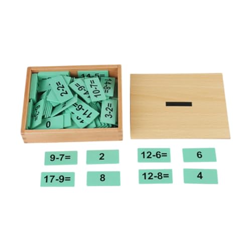 Folpus Montessori Baby Mathematik Spielzeug Mehrzweck Anzahl Kognition Pädagogisches Spielzeug Holz Geistige Berechnung Box für Vorschule, Subtraktion Folpus Montessori Baby Mathematik Spielzeug Mehrzweck Anzahl Kognition Pädagogisches Spielzeug Holz Geistige Berechnung Box für Vorschule, Subtraktion von Folpus