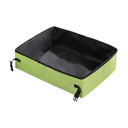 Folpus Offene Katzentoilette für Haustiere, Katzentoilette, Modernes, Wasserdichtes Katzenstreubecken, Bettpfanne für Haustiere, für Camping, Hotel, Heimtier, Grün S Folpus Offene Katzentoilette für Haustiere, Katzentoilette, Modernes, Wasserdichtes Katzenstreubecken, Bettpfanne für Haustiere, für Camping, Hotel, Heimtier, Grün S von Folpus