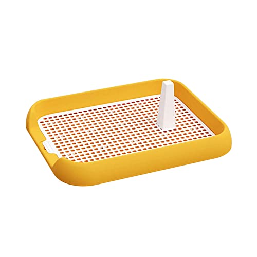 Folpus Puppy Pee Pad Holder, Indoor Outdoor Dog Potty Toilet Training Tablett 18 "x 14" für Kleine Und Mittelgroße Hunde, Gelb Folpus Puppy Pee Pad Holder, Indoor Outdoor Dog Potty Toilet Training Tablett 18 "x 14" für Kleine Und Mittelgroße Hunde, Gelb von Folpus