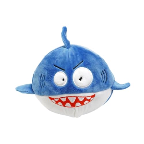 Folpus Quietschendes Spielzeug Interactive Dog Toy Enrichment Toys Cartoon Toy Plüsch zum Bissen von Bissen im Innenbereich, Hai von Folpus