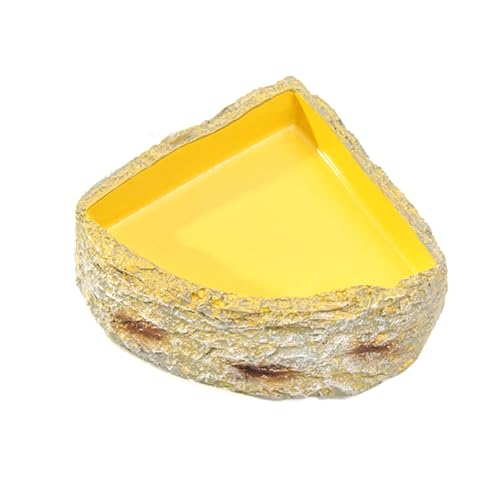 Folpus Reptilienwasserschale, Lebensmittelgericht, Felsen -Eck -Tank -Accessoire Reptile Feeding Schüssel für Froschschlangen Amphibien Leopard Gecko, M Folpus Reptilienwasserschale, Lebensmittelgericht, Felsen -Eck -Tank -Accessoire Reptile Feeding Schüssel für Froschschlangen Amphibien Leopard Gecko, M von Folpus