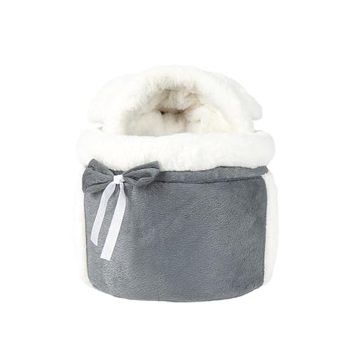 Folpus Rucksack für kleine Katzen und Hunde, Brusttasche zum Aufhängen für Haustiere, Winter-Plüsch-Haustierkäfig für Radfahren, Picknick, Outdoor, S Folpus Rucksack für kleine Katzen und Hunde, Brusttasche zum Aufhängen für Haustiere, Winter-Plüsch-Haustierkäfig für Radfahren, Picknick, Outdoor, S von Folpus