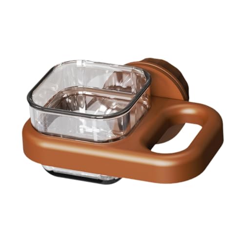 Folpus SALAKEET -Lebensmittelschale Vogel Fütterungsschale Tasse einfach zu reinigen Wasserversorgungen Vogelwasserer Feeder Schüssel für Papageiengarten, Braun von Folpus