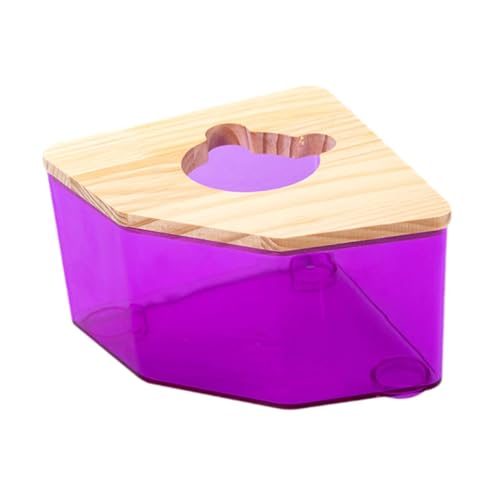 Folpus Sandbadewanne für Hamster, Sandbadbehälter, Hamstoilette, Duschversteck für Kleintiere, mit Holzdeckel für Hamster, Mäuse, Rennmäuse, Violett Folpus Sandbadewanne für Hamster, Sandbadbehälter, Hamstoilette, Duschversteck für Kleintiere, mit Holzdeckel für Hamster, Mäuse, Rennmäuse, Violett von Folpus