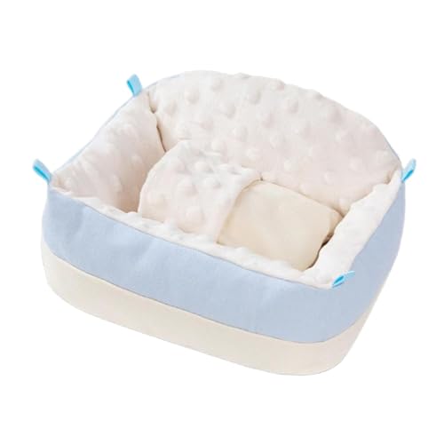 Folpus Schlafnest für Hamster, kleines Haustierhaus, waschbar, Bequeme Mini-Hütte, Höhlenbett für Meerschweinchen, Chinchillas, Frettchen, Blau Folpus Schlafnest für Hamster, kleines Haustierhaus, waschbar, Bequeme Mini-Hütte, Höhlenbett für Meerschweinchen, Chinchillas, Frettchen, Blau von Folpus