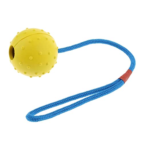 Folpus Starker Und Elastischer Ball mit Konvexem Hund, Gelb von Folpus