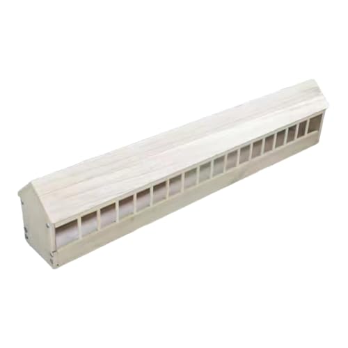 Folpus Taubenfutterspender aus, Futterspender mit Mehreren Schlitzen, Hühnerfuttertrog für Zuhause, 100 cm X 12.5 cm X von Folpus