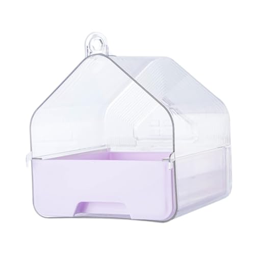 Folpus Vogelbadbox Papagei Wasser Duschschale Vogel Badewanne Bad Haus für kleine Vögel Lovebirds Kanarische Sittiche Blocke, Hellviolett Folpus Vogelbadbox Papagei Wasser Duschschale Vogel Badewanne Bad Haus für kleine Vögel Lovebirds Kanarische Sittiche Blocke, Hellviolett von Folpus