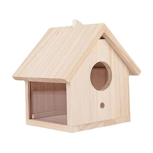 Folpus Vogelhaus, Vogelhaus im Freien, Vogelhaus aus Holz, hängendes Vogelhaus für kleine Vögel von Folpus