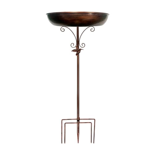 Folpus Vogeltränke, Vogeltränke, Eisen, abnehmbar, mit Zinkensockel, Vintage-Design, Vogelhäuschen für den Außenbereich, Hof, Geländer, Terrasse, Balkon Folpus Vogeltränke, Vogeltränke, Eisen, abnehmbar, mit Zinkensockel, Vintage-Design, Vogelhäuschen für den Außenbereich, Hof, Geländer, Terrasse, Balkon von Folpus