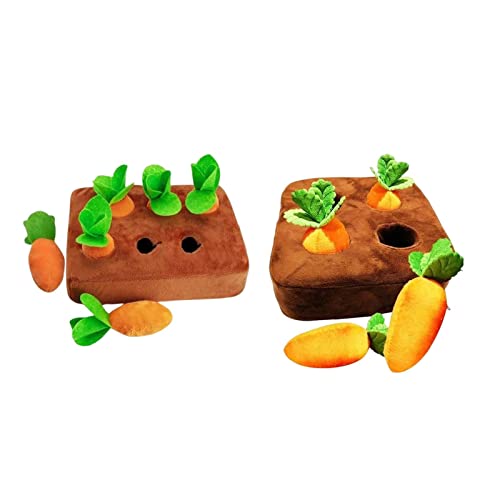 Fonowx 2 Sets Garten Karotte Plüsch Hund Enrichment Toy Dog Molar Toy IQ Training Slow Feeder, 6 Karotten, Mult Fonowx 2 Sets Garten Karotte Plüsch Hund Enrichment Toy Dog Molar Toy IQ Training Slow Feeder, 6 Karotten, Mult von Fonowx