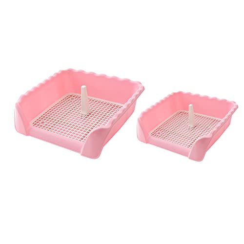 Fonowx 2 Stück Haustier Katzen Trainings Katzenklo Katzenklo, Rosa klein Rosa mittel Fonowx 2 Stück Haustier Katzen Trainings Katzenklo Katzenklo, Rosa klein Rosa mittel von Fonowx