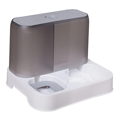 Fonowx Automatischer Futterautomat für Katze und Hund, Pet Feeder Wasserspender-Set, 2 IN 1 Automatischer Lebensmittel- und Wasserspender Heimtierbedarf für Hunde, Katzen, Kaninchen, GRAU Fonowx Automatischer Futterautomat für Katze und Hund, Pet Feeder Wasserspender-Set, 2 IN 1 Automatischer Lebensmittel- und Wasserspender Heimtierbedarf für Hunde, Katzen, Kaninchen, GRAU von Fonowx
