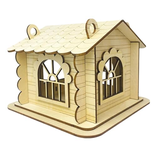 Fonowx Bird House Hand Versammelte Sich Kreativ für Den Garten, Außerhalb von Außenwächten Im Freien Erwachsene Im Freien Versammelte von Fonowx