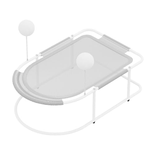 Fonowx Erhöhtes Haustierbett, Katzen Loungesessel, Tragbar, Atmungsaktiv, Katzenhängematte, Bett, Haustierbett für, für Hauskatzen, Kleinti, Grau Fonowx Erhöhtes Haustierbett, Katzen Loungesessel, Tragbar, Atmungsaktiv, Katzenhängematte, Bett, Haustierbett für, für Hauskatzen, Kleinti, Grau von Fonowx