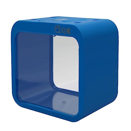 Fonowx Fischschale Betta Aquarium Aquarium Box Fischzucht Isolationsbox für Neugeborene Jungfische, Blau von Fonowx