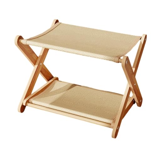 Fonowx Hängemattenbett für Katzen, modernes Zubehör für Haustiere, pflegeleicht und dekorativ, atmungsaktives Design, Sisal Fonowx Hängemattenbett für Katzen, modernes Zubehör für Haustiere, pflegeleicht und dekorativ, atmungsaktives Design, Sisal von Fonowx
