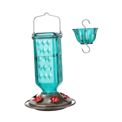 Fonowx Hängende Vogelhäuschen für Außenvogelfeeder Wetterbeständiges Versorgung Praktischer Wasserspender Gartendekor für Terrasse, GrÜn von Fonowx
