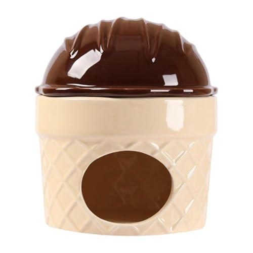 Fonowx Hamster Habitate Hamster Nest Eiscreme Form Innen Dekorative Bett Haustier Versteck für Chinchilla Igel, Braun Fonowx Hamster Habitate Hamster Nest Eiscreme Form Innen Dekorative Bett Haustier Versteck für Chinchilla Igel, Braun von Fonowx