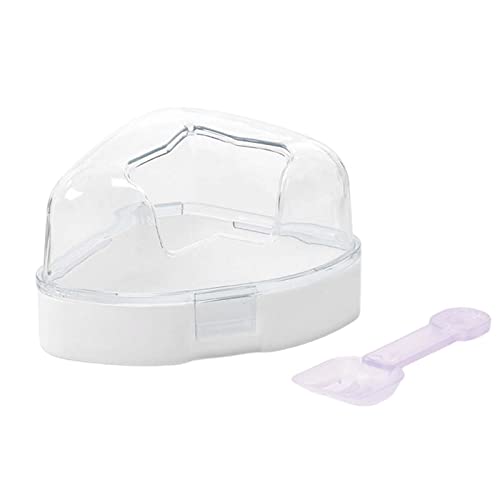 Fonowx Hamster-Sand-Badezimmer-Sandbad-Box, langlebig, tragbar, transparent, leicht zu reinigen, Hamster-Sandkasten, Toilette, Badewanne für Zwerghamster, Weiß Fonowx Hamster-Sand-Badezimmer-Sandbad-Box, langlebig, tragbar, transparent, leicht zu reinigen, Hamster-Sandkasten, Toilette, Badewanne für Zwerghamster, Weiß von Fonowx