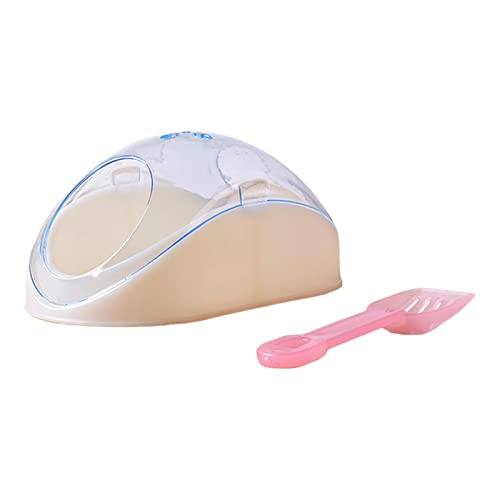 Fonowx Hamster Sandbad Container Badewanne Verhindert, DASS Sand Herausschleudert Zubehör Kleintier Badebox Und Löffel für Rennmäuse, Chinchillas, Blau Fonowx Hamster Sandbad Container Badewanne Verhindert, DASS Sand Herausschleudert Zubehör Kleintier Badebox Und Löffel für Rennmäuse, Chinchillas, Blau von Fonowx