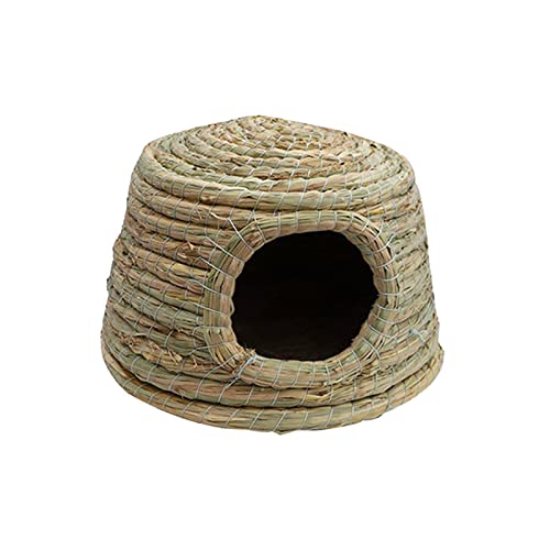 Fonowx Handgemachtes Kaninchen, Shelter Stall, Langlebiges Heubett, Versteck, Nesthütte, Kauspielzeug für Hamster, Chinchillas, Rennmäuse, Frettche, KLEIN von Fonowx