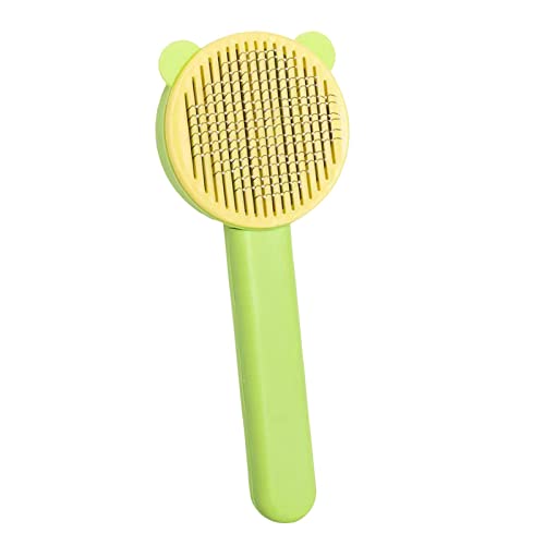 Fonowx Haustier-Katzenbürste Haustier-Katzen-Pflegekamm Dematting Comb Cat Brush Shedding and Dematting Pet Supplies, GRÜN von Fonowx