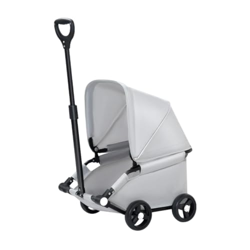 Fonowx Haustier Kinderwagen, Faltbarer Hunde Kinderwagen, Leichter Hundewagen, Reiseträger, Katzensitz Zum Spazierengehen, Spielen, Reisen, Ausflug, Versand, Hellgrau Fonowx Haustier Kinderwagen, Faltbarer Hunde Kinderwagen, Leichter Hundewagen, Reiseträger, Katzensitz Zum Spazierengehen, Spielen, Reisen, Ausflug, Versand, Hellgrau von Fonowx