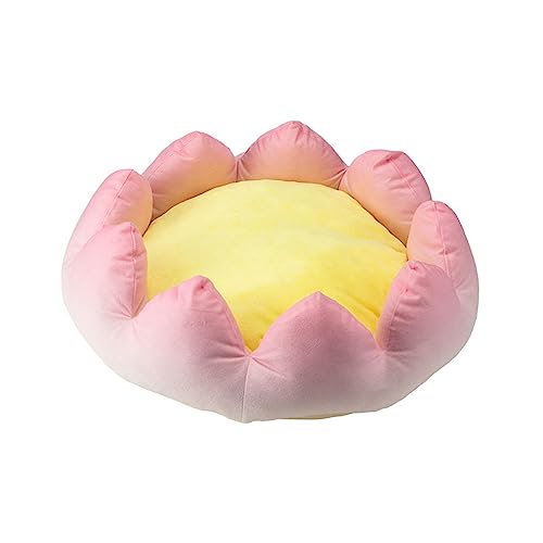 Fonowx Haustierbett, Hundebett, Katzenbett, rutschfestes weiches Kissen, warmes Nest, Welpenhütte in Lotusblütenform, Katzennestkissen, S 50cmx50cmx18cm Fonowx Haustierbett, Hundebett, Katzenbett, rutschfestes weiches Kissen, warmes Nest, Welpenhütte in Lotusblütenform, Katzennestkissen, S 50cmx50cmx18cm von Fonowx