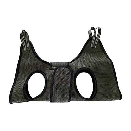 Fonowx Haustierpflege Hängematte Hundepflegegeschirr Helfer, Hundeschlingen Rückhaltetuchtasche Atmungsaktive Praktische Hundehängematte Haustierpflegezubehö, GRÜN, m von Fonowx