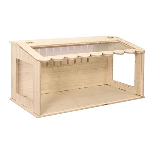 Fonowx Hühnerbrüterbox, Wachtelkäfig mit Fenster, Enten, Vögel, Inkubator, Hühnerstall, Brutkasten für Reptilien, Igel, Wachteln, Vögel, 40cmx30cmx30cm von Fonowx