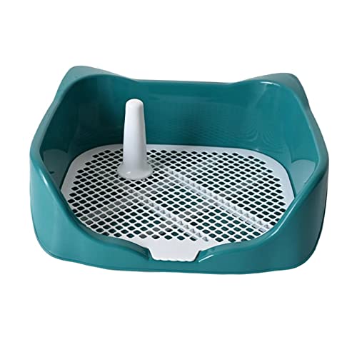 Fonowx Hündchen Trainingstablett Töpfchen mit Abnehmbarem Indoor Pet Katzentoilette Hundetöpfchen Zaun, GRÜN von Fonowx