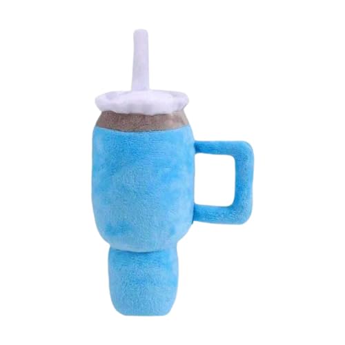 Fonowx Hundequietschende Spielzeugpugel Kautübung Spiel Möbelschutz Plüsch Tasse für Kleine Mittelgroße Hunde, Blau Fonowx Hundequietschende Spielzeugpugel Kautübung Spiel Möbelschutz Plüsch Tasse für Kleine Mittelgroße Hunde, Blau von Fonowx
