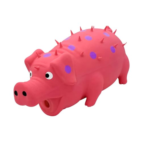 Fonowx Hundespielzeug Robustes Kauspielzeug beißspielzeug Aus Langlebigem Gummi Interaktives Trainingsspielzeug Als Geschenk Und Zur Täglichen Beschäftigung, Rosa von Fonowx