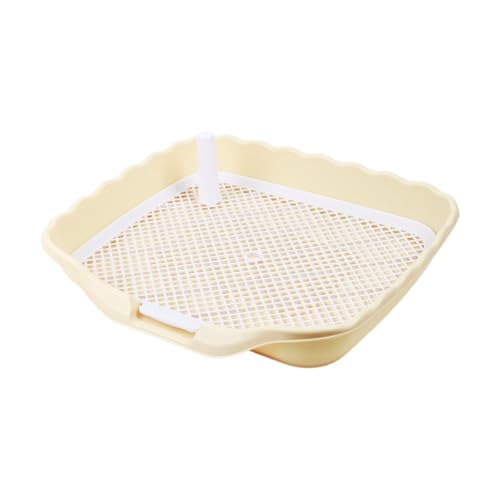 Fonowx Hundetöpfchenschale, Wiederverwendbare Welpen -Toilette, robuste Pee Mesh Training Tablett, Haustiertraining, Toilettenpee -Pad -Halter, für, Gelb Fonowx Hundetöpfchenschale, Wiederverwendbare Welpen -Toilette, robuste Pee Mesh Training Tablett, Haustiertraining, Toilettenpee -Pad -Halter, für, Gelb von Fonowx