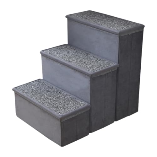 Fonowx Hundetreppe Leiter 3 Stufen Hunderampe Hundekletterleiter für Hochbett Innen Fonowx Hundetreppe Leiter 3 Stufen Hunderampe Hundekletterleiter für Hochbett Innen von Fonowx