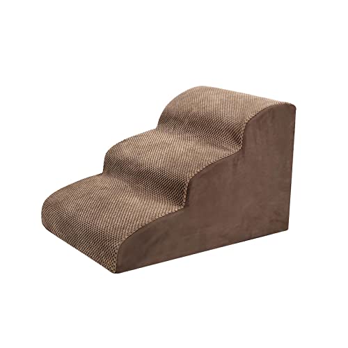 Fonowx Hundetreppen, Rampen, Hundestufen, Sofa, Bett, Leiter, rutschfest, Abnehmbarer und waschbarer Bezug, Haustierstufen, Innenrampe für kleine, BRAUN Fonowx Hundetreppen, Rampen, Hundestufen, Sofa, Bett, Leiter, rutschfest, Abnehmbarer und waschbarer Bezug, Haustierstufen, Innenrampe für kleine, BRAUN von Fonowx