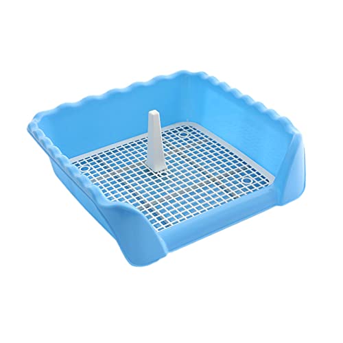 Fonowx Indoor Dog Potty Tablett Spritz Matte Urinale für Kleine Hunde Hundetöpfchen Training Töpfchen Katze, Blau von Fonowx