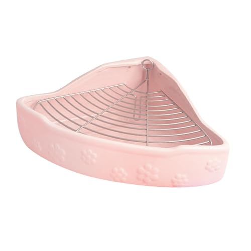 Fonowx Kaninchendrüsenbox Töpfchen Bettpfanne Abnehmbare Antispritzlüfende Lüfterform Eckstrauder Pfanne für Chinchilla, Rosa Fonowx Kaninchendrüsenbox Töpfchen Bettpfanne Abnehmbare Antispritzlüfende Lüfterform Eckstrauder Pfanne für Chinchilla, Rosa von Fonowx