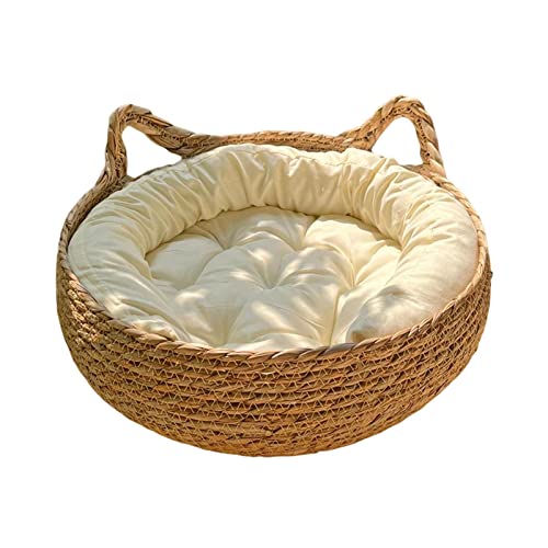 Fonowx Katzenbett mit Abnehmbarem Kissen ACCS Komfortables, Waschbares Loungebett für Katzenkratz Welpen Kätzchen Ruhe, Weiß 35cm Fonowx Katzenbett mit Abnehmbarem Kissen ACCS Komfortables, Waschbares Loungebett für Katzenkratz Welpen Kätzchen Ruhe, Weiß 35cm von Fonowx